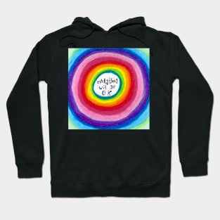 Everything will be Ok  Rainbow Mandala Hoodie